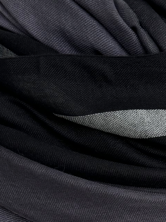 Leigh & Luca Charcoal & Black - Lux Modal Scarf