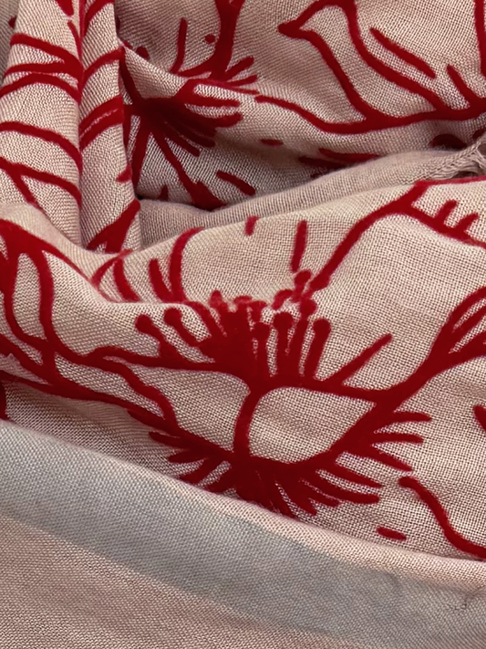 Luca by Leigh & Luca Flower Red Velvet