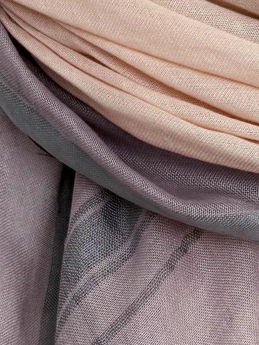 Leigh & Luca Nude & Grey - Lux Modal Scarf