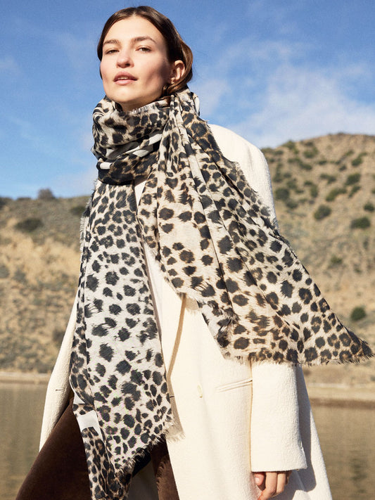 D/Luca Leo Gold - Silk Cotton Scarf