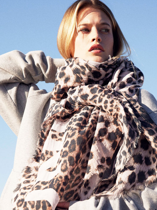 D/Luca Leo Gold - Silk Cotton Scarf