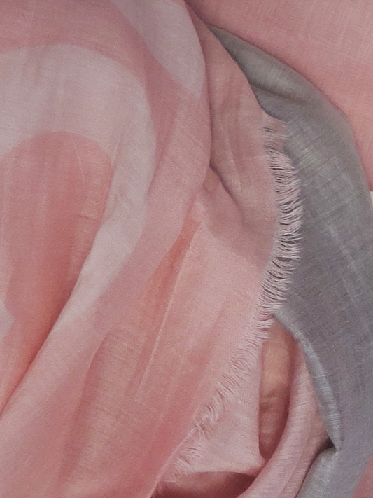 D/Luca Sanctuary Shades of Blush - Silk Cotton Scarf