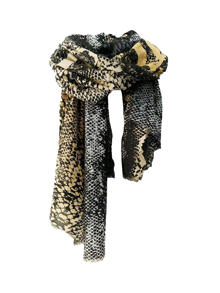 D/Luca Snake Sanctuary - Silk Cotton Scarf