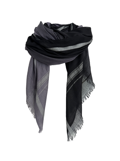 Leigh & Luca Charcoal & Black - Lux Modal Scarf