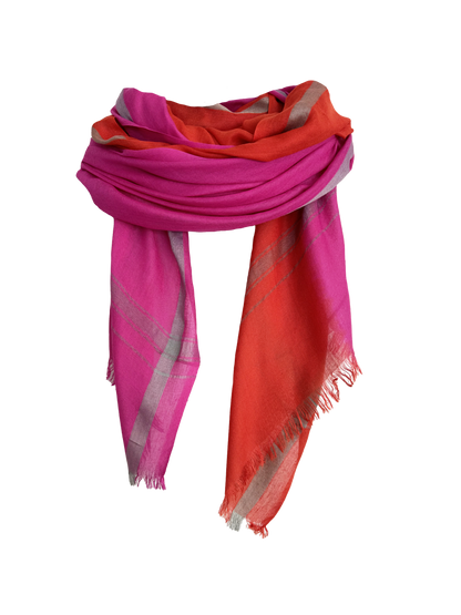 Leigh & Luca Pink & Fire - Lux Modal Scarf