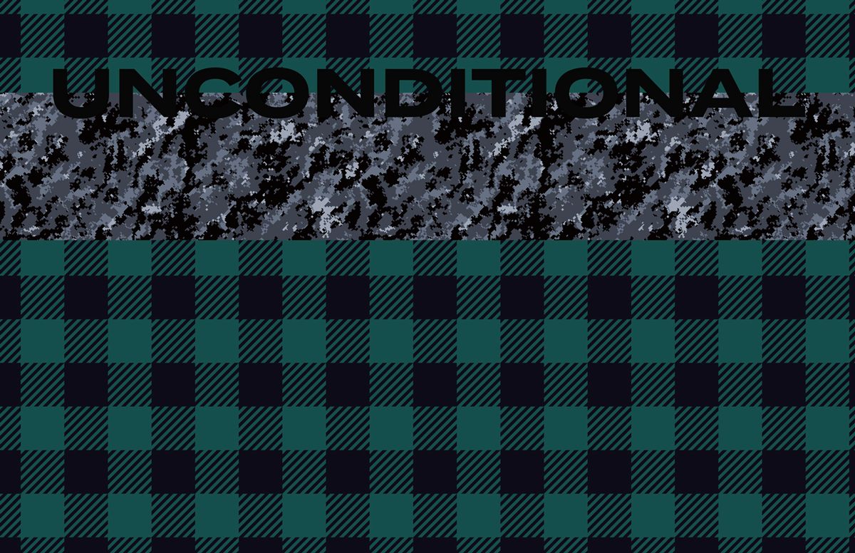 D/Luca   - Plaid Pixel Camouflage - Fine Silk Cashmere Scarf