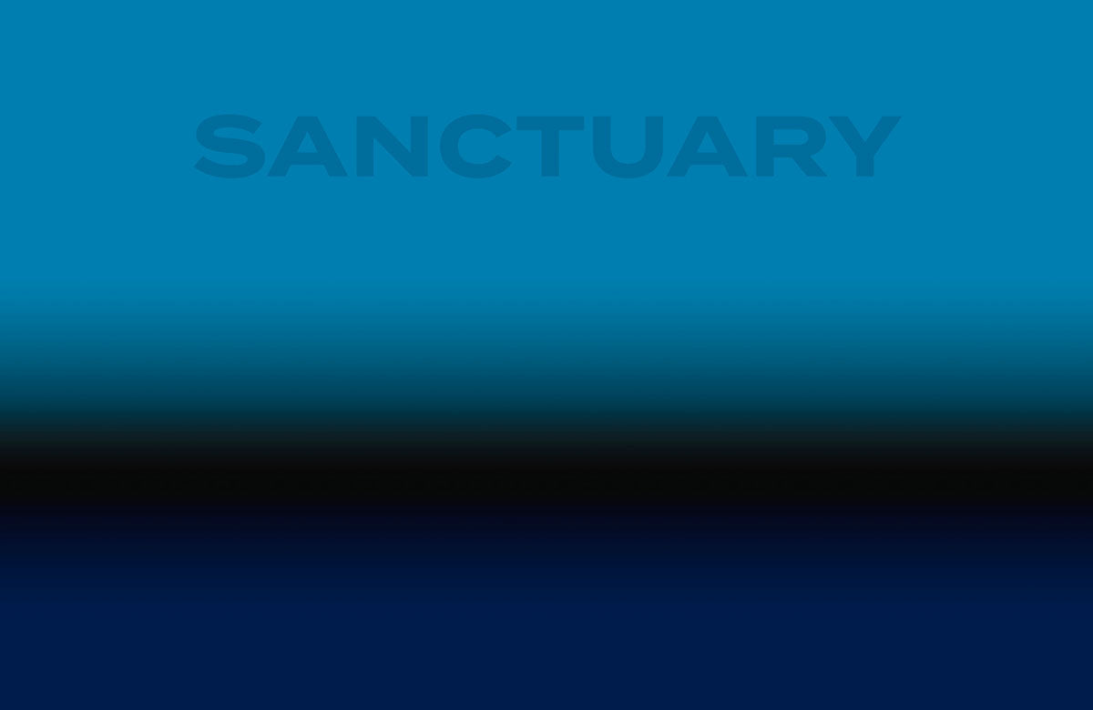 D/Luca   - Sanctuary Shades of Blue - Fine Silk Cashmere Scarf