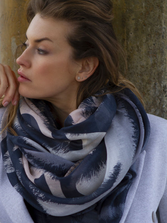 D/Luca   - Majestic Tiger - Fine Silk Cashmere Scarf