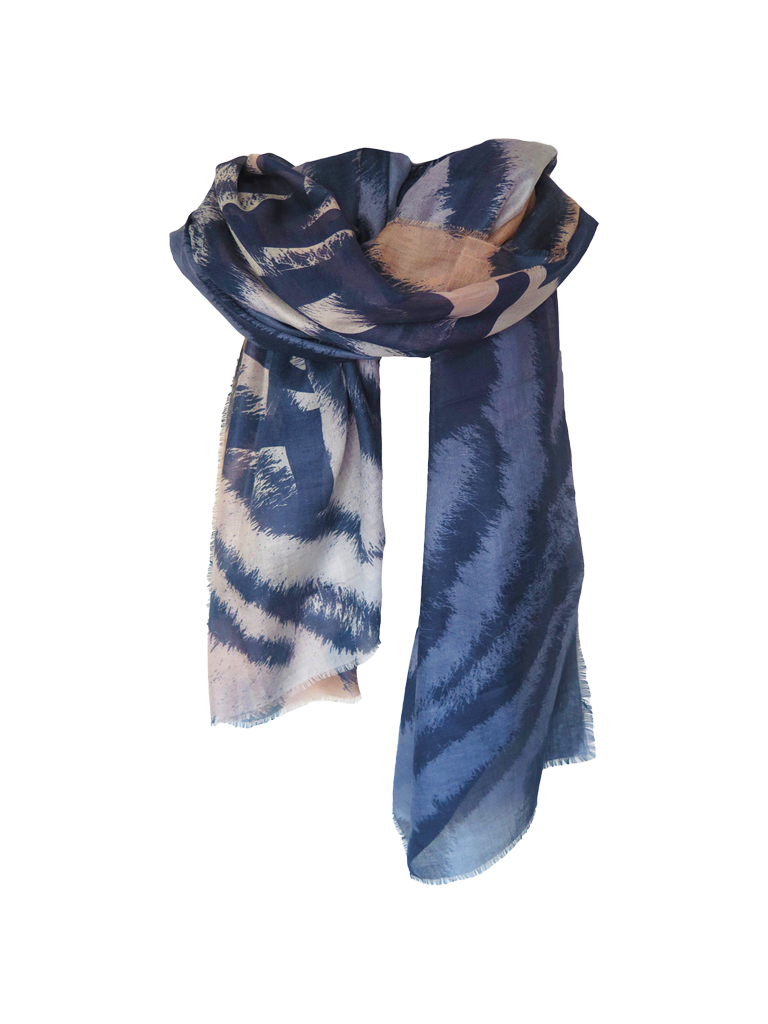 D/Luca   - Majestic Tiger - Fine Silk Cashmere Scarf