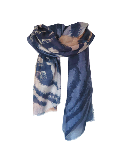 D/Luca   - Majestic Tiger - Fine Silk Cashmere Scarf