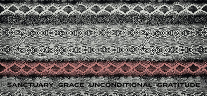 D/Luca Snake Statement Black & Nude -  Fine Cashmere Scarf