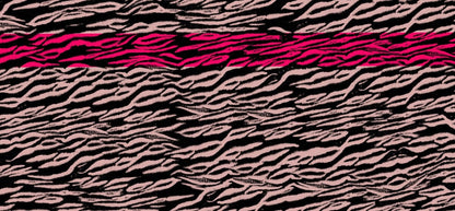 D/Luca Tiger - Shades of Charcoal & Rose - Fine Cashmere Scarf