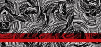 D/Luca Warp - Shades of Black & White - Fine Cashmere Scarf