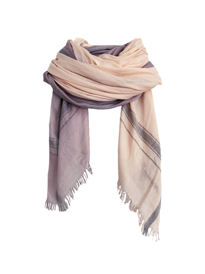 Leigh & Luca Nude & Grey - Lux Modal Scarf