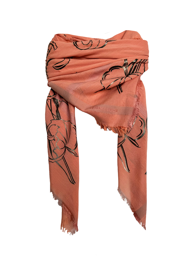 Leigh & Luca -Calla - Silk Cotton Scarf
