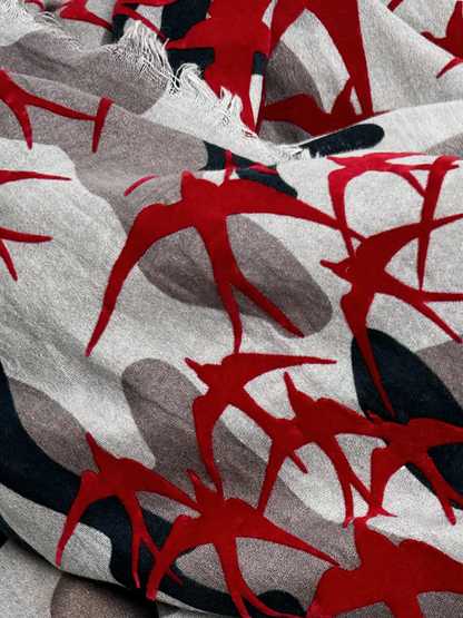 Leigh & Luca Freedom Marine Camouflage - Silk Cotton Scarf