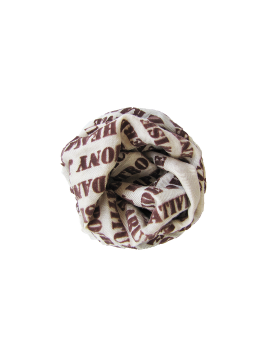 Leigh & Luca Bandana Affirmation Maroon - Cashmere Modal