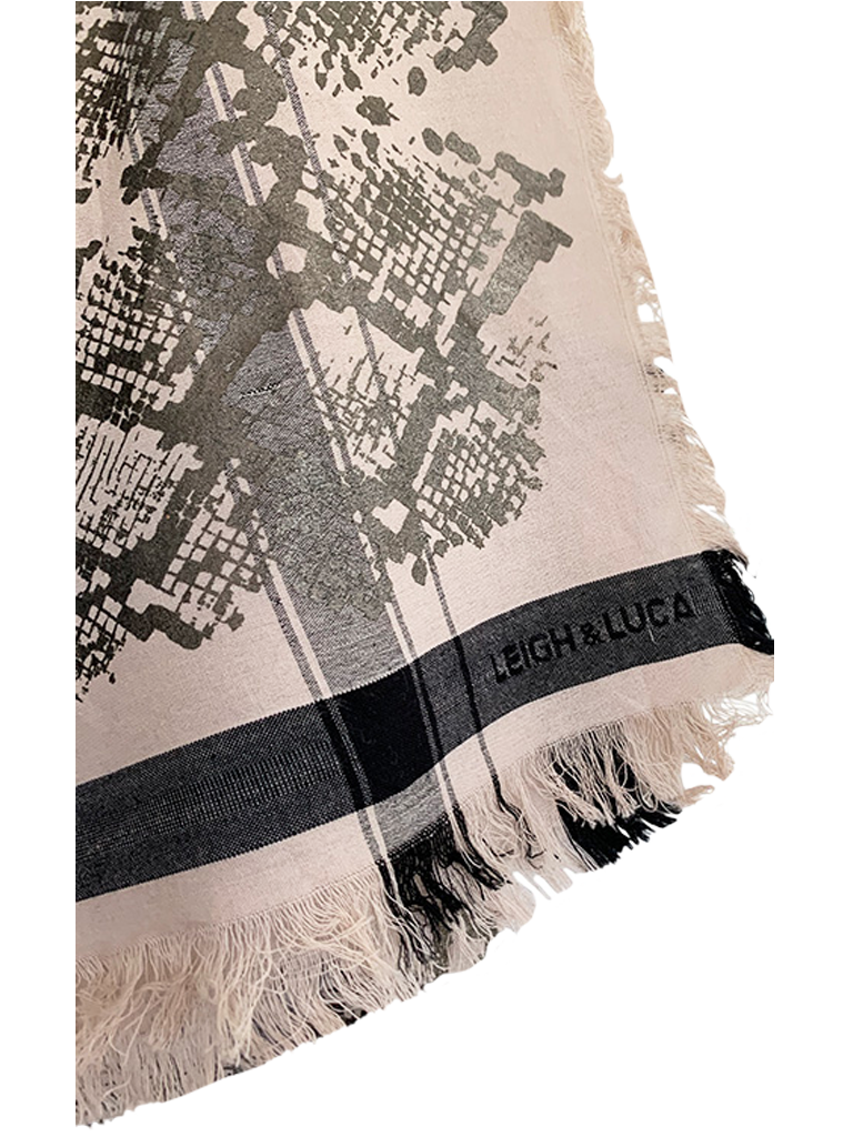 Leigh & Luca Keychain Snake Foil - Fine Cotton