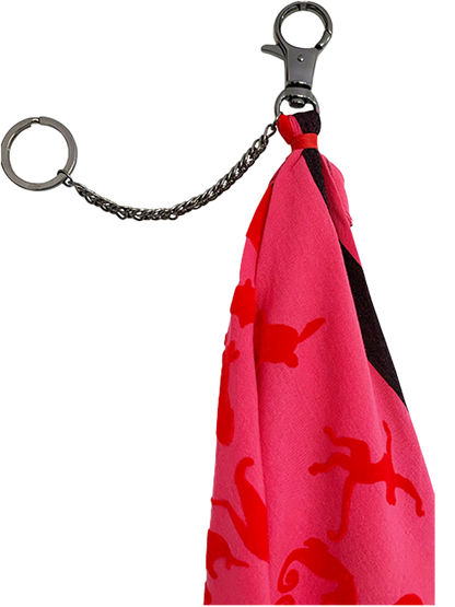 Leigh & Luca Keychain We Love Red  - Fine Cotton