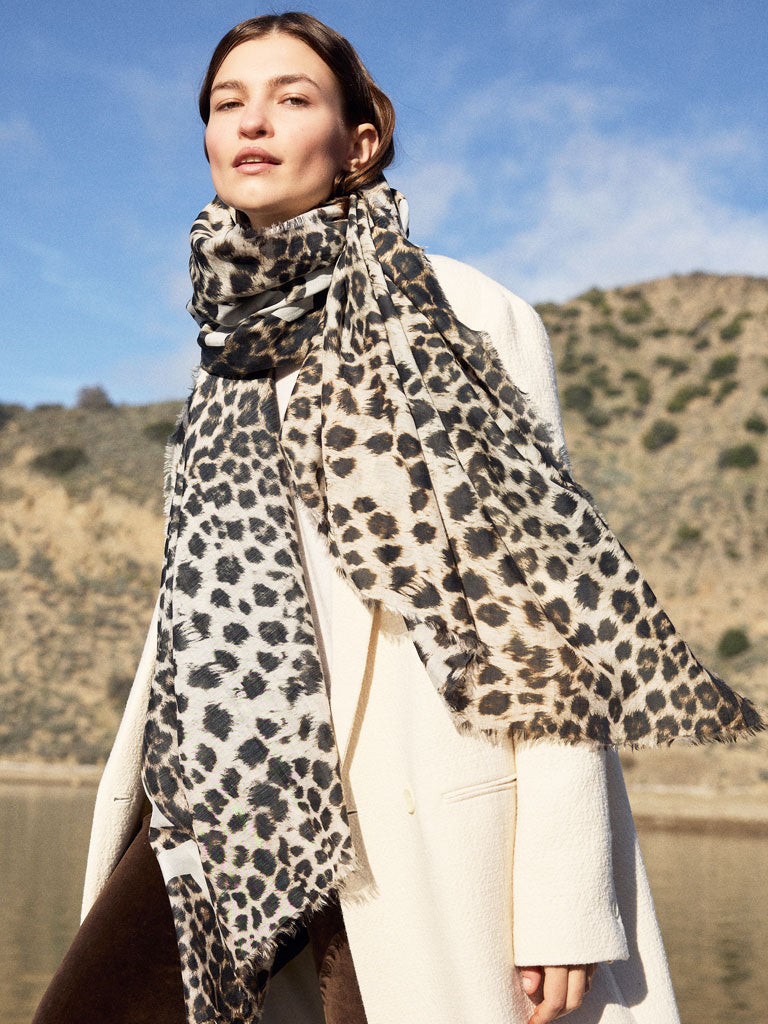 D/Luca Leo Gold - Silk Cotton Scarf